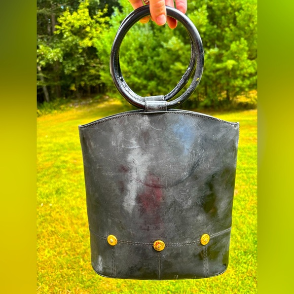 Givenchy Handbags - Black Leather Circle-Handle Women’s Bag